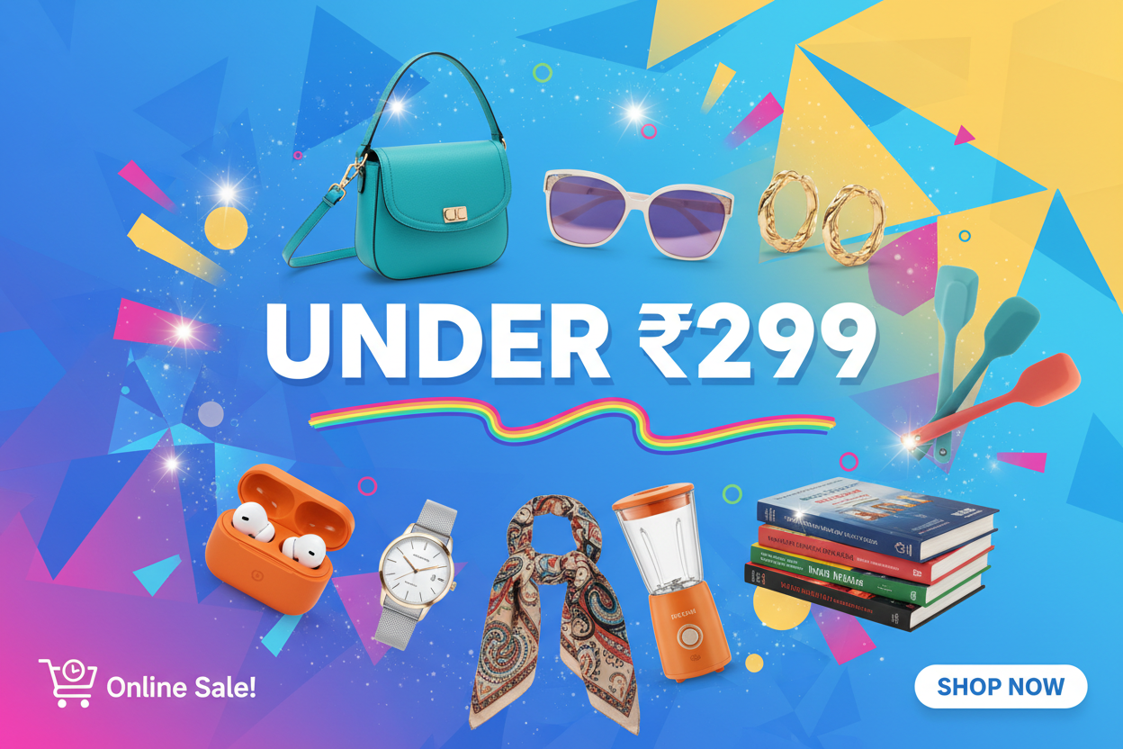 Under ₹299 Promotional Banner